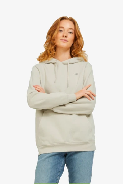 JJXX Jxabbie Rlx Kadın Bej Sweatshirt 12223961-Moonb