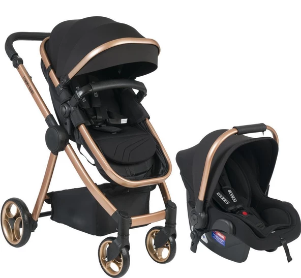 TommyBaby Safir 5'li Set Bebek Arabası Oyun Parkı Çanta Yatak - 9