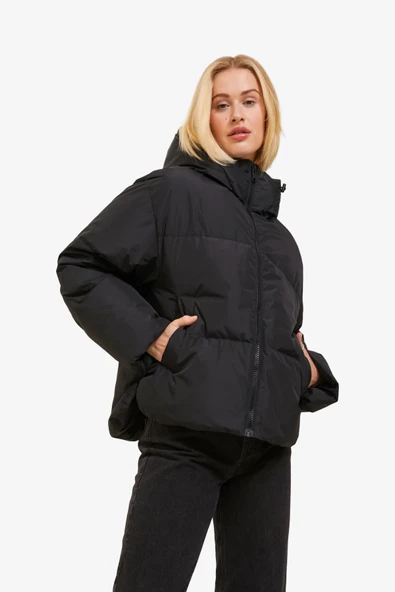 JJXX Jxmisty Down Blend Puffer Jacket Otw Sn Kadın Siyah Mont 12236528-Black