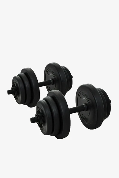 Dynamic Vınyl Siyah Dumbbell Set 20Kg Siyah Dumbell 1DYASVINYLSET20K-N
