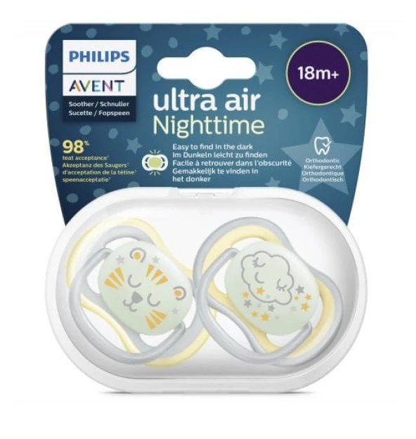 Philips Avent Ultra Air Gece Emziği 18+ Ay