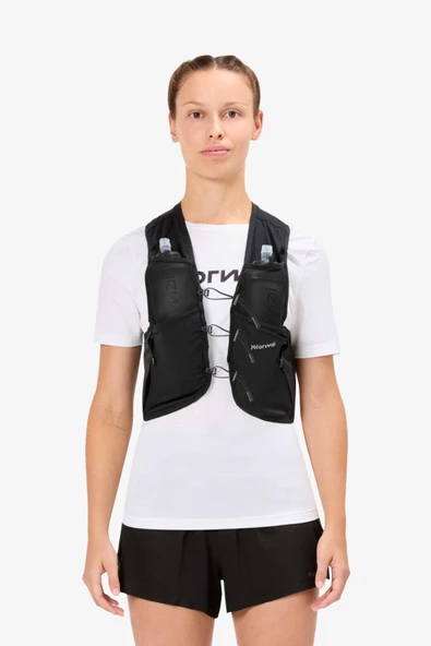 NNormal Race Vest 5L w2 Flasks Unisex Siyah Suluklu N1ARV01-001