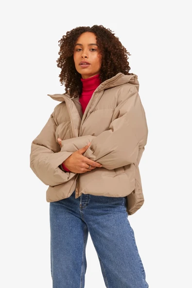JJXX Jxmisty Kadın Bej Mont 12236528-Beige