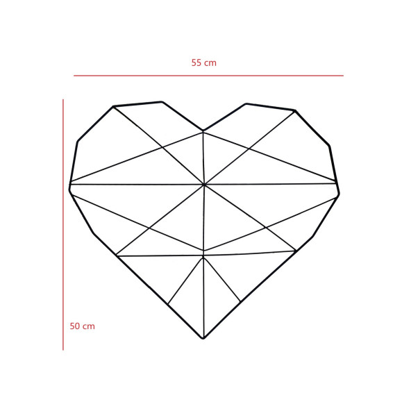 DEKORATİF KALP TEL PANO METAL FOTOĞRAFLIK ÇOK AMAÇLI DUVAR ÇERÇEVESİ - 5