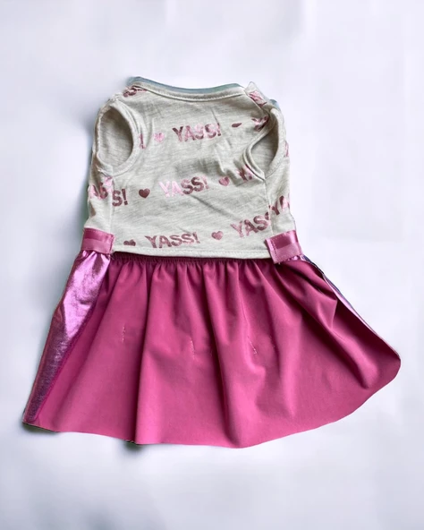 Yassi Glitz Köpek Elbisesi, Köpek Kıyafeti - 6