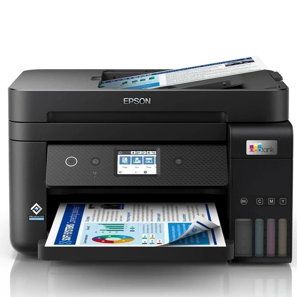 Epson L6290 Renkli Mürekkep Tanklı Yazıcı, Tarayıcı, Fotokopi, Fax, Wi-Fi, LAN, ADF, Dubleks, Siyah