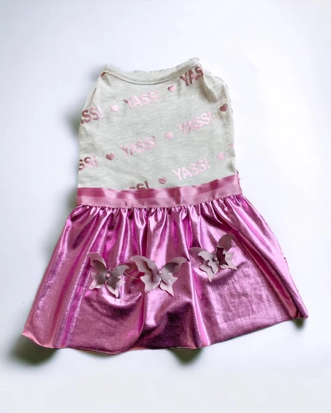 Yassi Glitz Köpek Elbisesi, Köpek Kıyafeti - 5