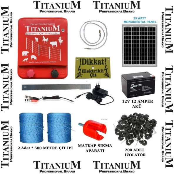 Titanium Night Shock 30K Elektirikli Çit Sistemi Set-3 30000 Volt - 1