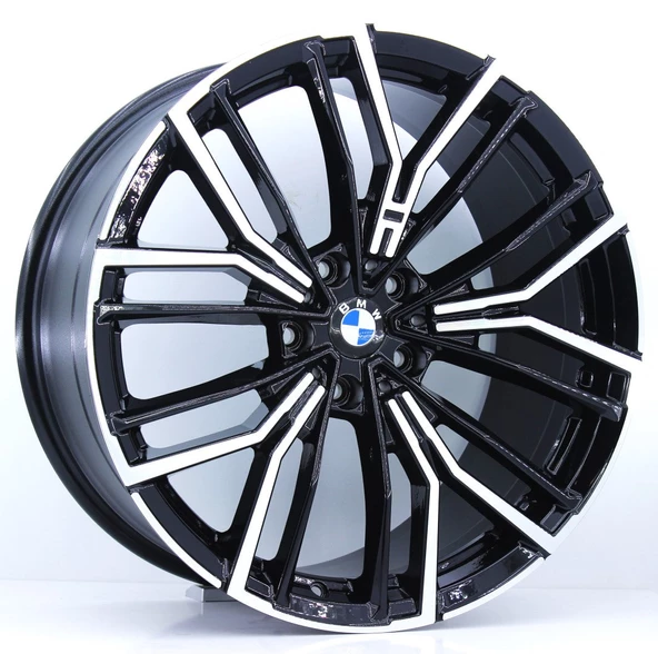 R1 Wheels 20 inç 5*120 ET30 Siyah Jant Takımı (J-555)