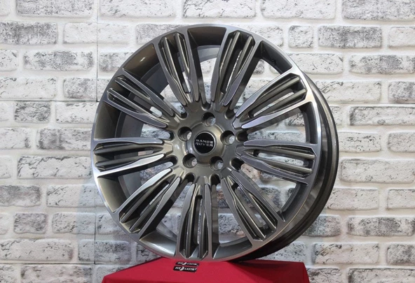 R1 Wheels 22 inç 5*120 ET49 Füme Jant Takımı (J-645)
