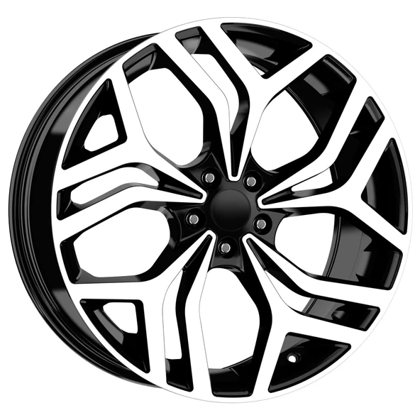 R1 Wheels 20 inç 5*120 ET45 Parlak Siyah Jant Takımı (J-716)