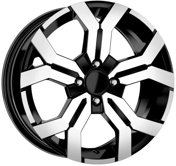 R1 Wheels 16 inç 5*114.3 ET40 Parlak Siyah Jant Takımı (J-735)
