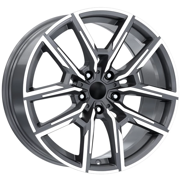 R1 Wheels 20 inç 5*120 ET30 Füme Jant Takımı (J-766)