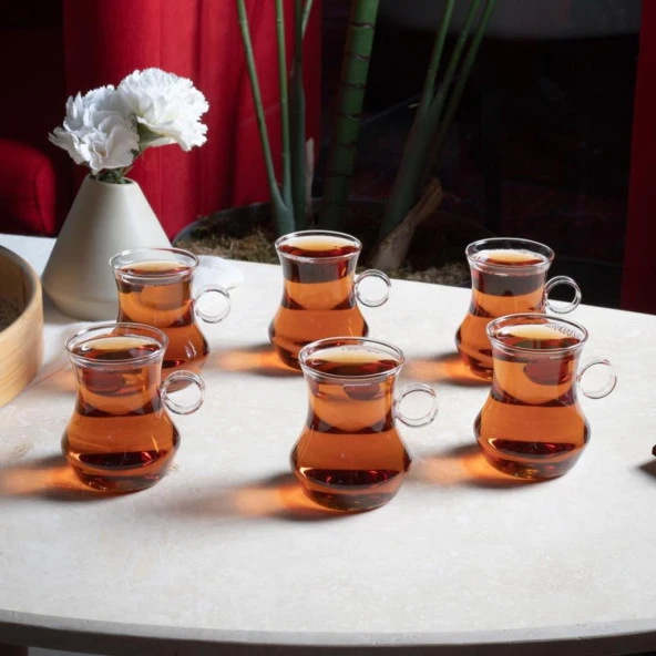 Perotti Dem 6 Lı Borosilikat Çay Bardağı Seti 15529 - 3