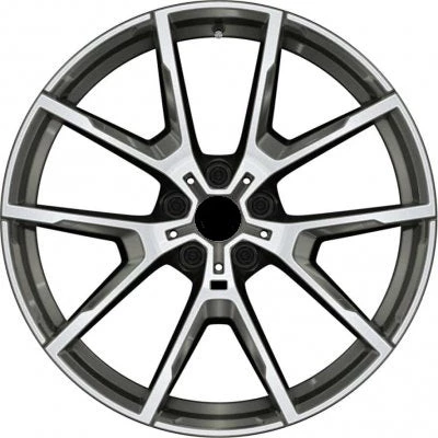 R1 Wheels 19 inç 5*120 ET44 Füme Jant Takımı (J-827)