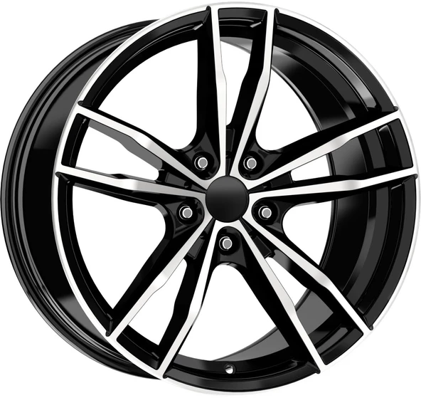 R1 Wheels 19 inç 5*120 ET30 Parlak Siyah Jant Takımı (J-924)