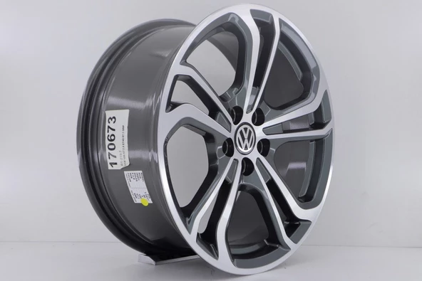 R1 Wheels 17 inç 5*112 ET40 Metalik Gri Jant Takımı (J-1022)