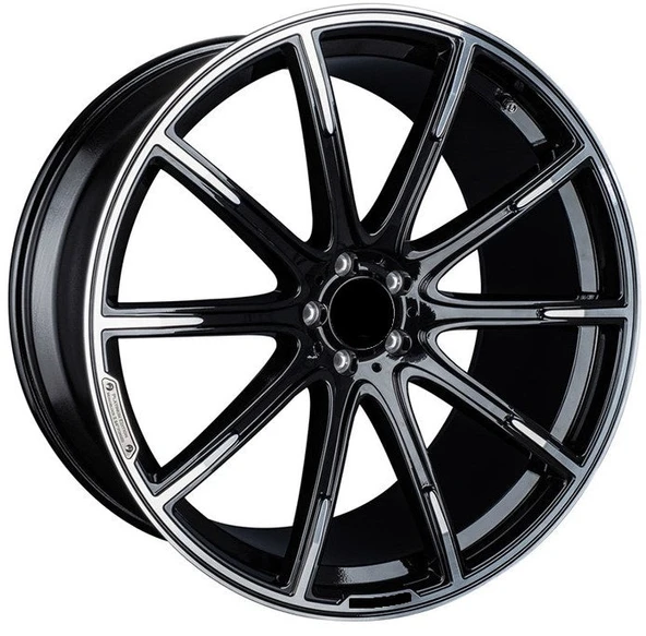 R1 Wheels 19 inç 5*112 ET38 Siyah Jant Takımı (J-1102)