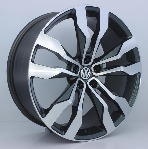 R1 Wheels 20 inç 5*112 ET35 Füme Jant Takımı (J-1093) - 1