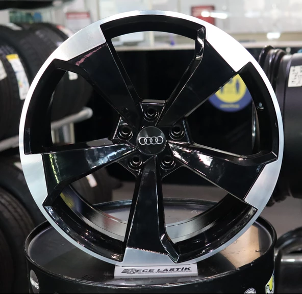 R1 Wheels 19 inç 5*112 ET35 Siyah Jant Takımı (J-1211) - 1