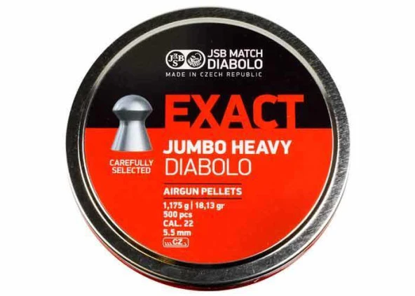 JSB DIABOLO EXACT JUMBO HEAVY 5.52 MM HAVALI SACMA - 3