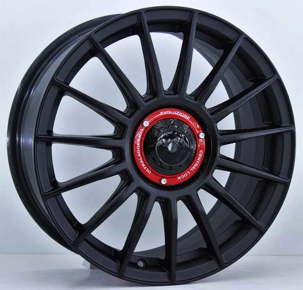 R1 Wheels 17 inç 4*100 ET35 Mat Siyah Jant Takımı (J-384) ürün görseli