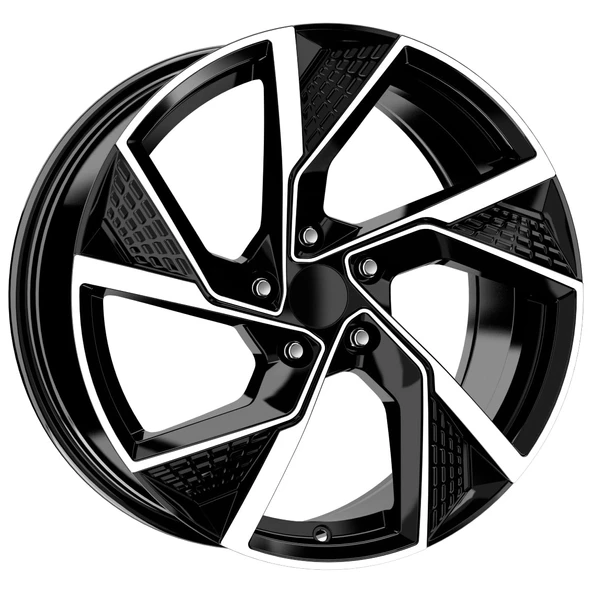 R1 Wheels 19 inç 5*112 ET40 Parlak Siyah Jant Takımı (J-404)