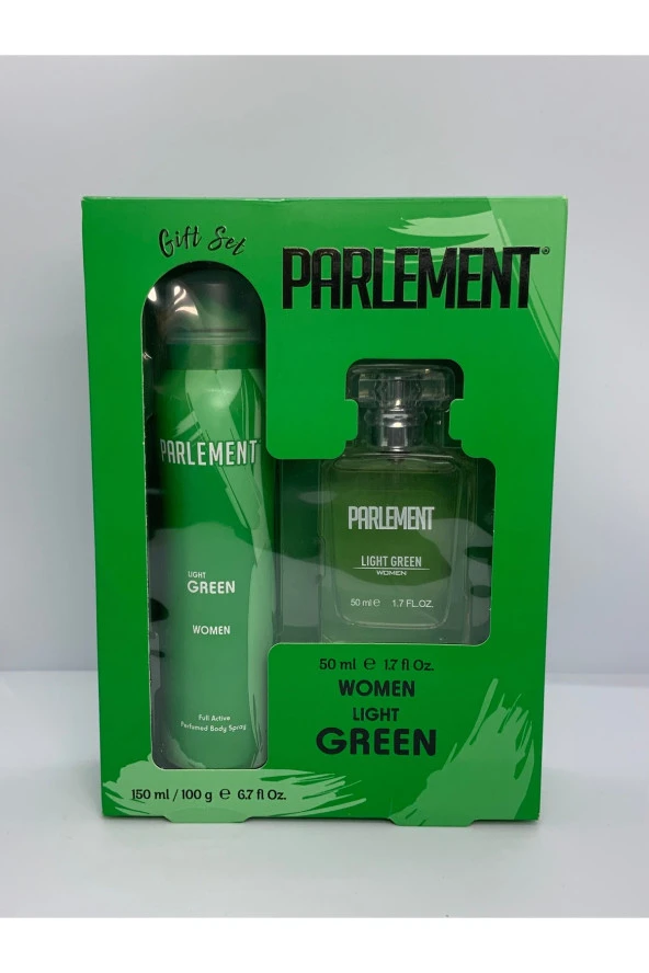 Açık Yeşil Kadın Parfüm Seti