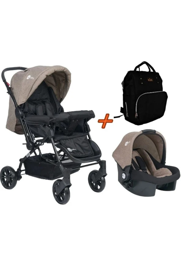 Travel Sistem Çift Yönlü Bebek Arabası 4 Baby Set