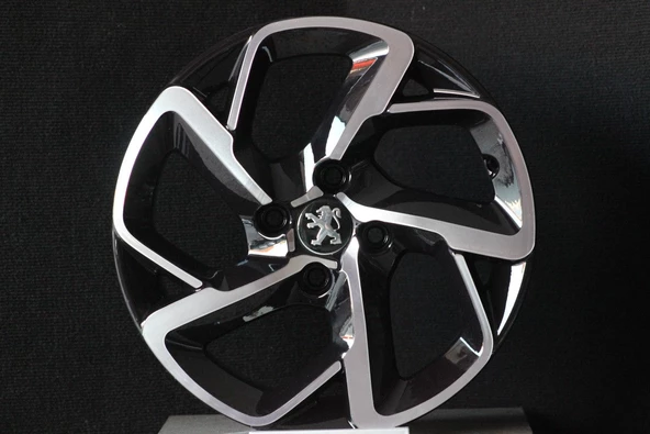 R1 Wheels 16 inç 4*108 ET25 Siyah Jant Takımı (J-495)