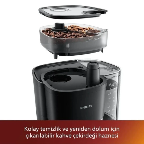 Philips HD7888/01 All-in-1 Brew Öğütücülü Filtre Kahve Makinesi - 8