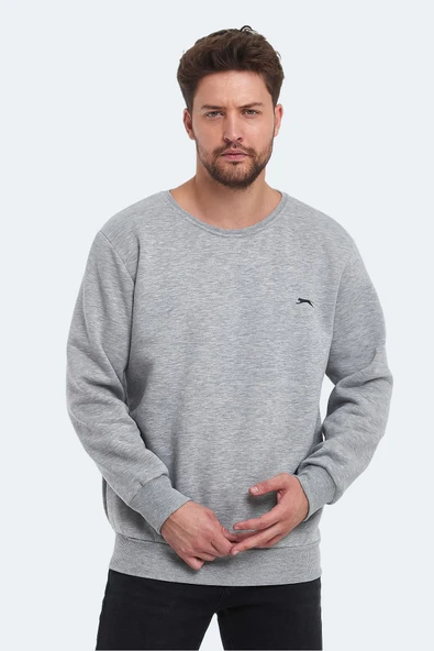 Slazenger KORAL IN Erkek Sweatshirt Gri