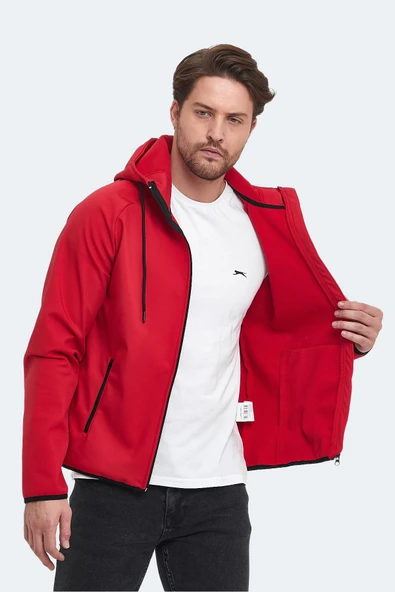 Slazenger Rangı Erkek Mont & Kaban Kırmızı - 4