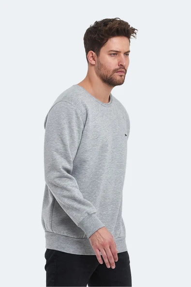 Slazenger KORAL IN Erkek Sweatshirt Gri - 3
