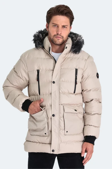 Slazenger Harvıe Ktn Erkek Mont & Kaban Taş Gri