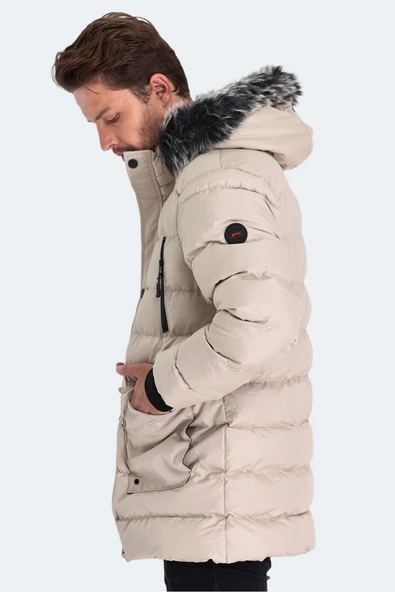 Slazenger Harvıe Ktn Erkek Mont & Kaban Taş Gri - 3