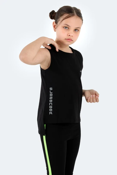 Dylan Kız Çocuk T-shirt Siyah - Resim 5