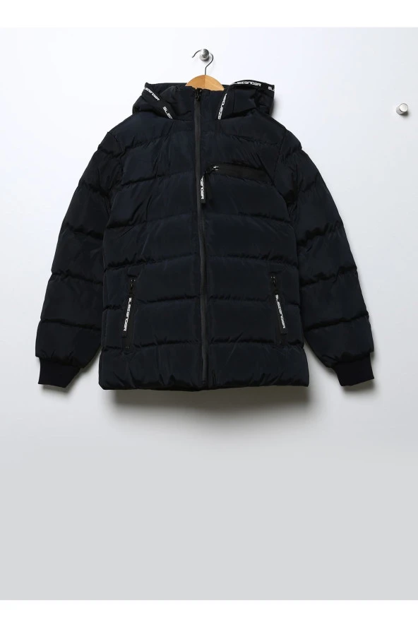 Lacivert Erkek Çocuk Kapüşonlu Mont St21jc009-400 Captaın