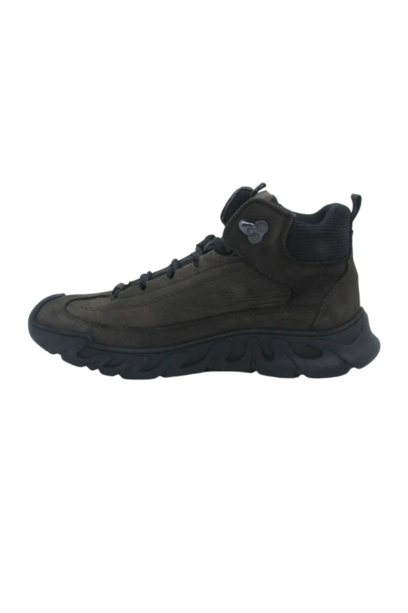 Bulldozer 230002 Hakiki Nubuk Deri Kavucuk Taban Erkek Bot Antrasit - 3