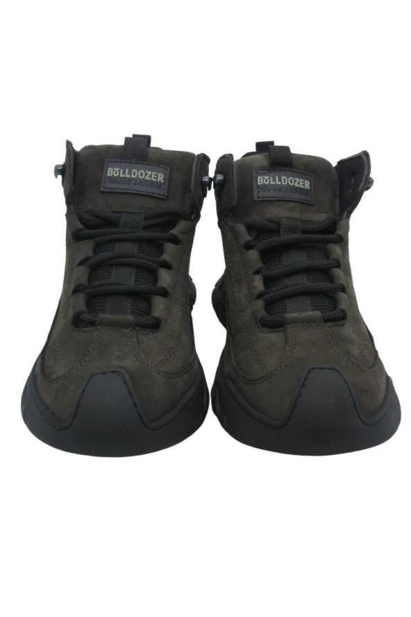 Bulldozer 230002 Hakiki Nubuk Deri Kavucuk Taban Erkek Bot Antrasit - 5