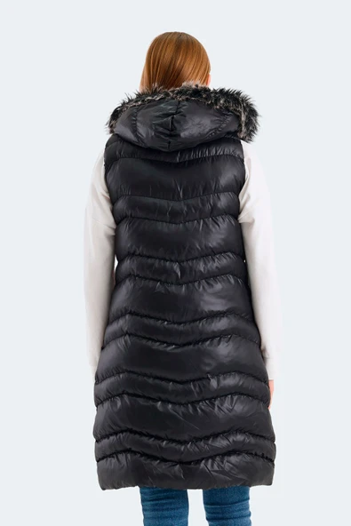 Slazenger Nate Kadın Yelek Siyah - Resim 2