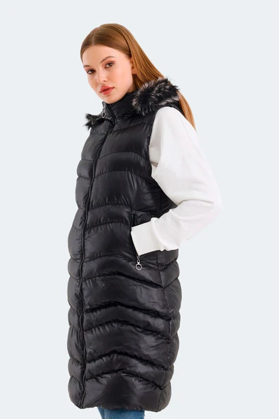 Slazenger Nate Kadın Yelek Siyah ürün görseli 1