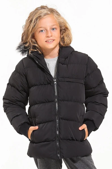 Slazenger Calısto Unisex Çocuk Mont & Kaban Siyah St21jc006 ürün görseli 1