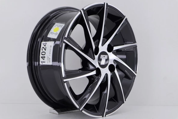 R1 Wheels 14 inç 4*100 ET35 Siyah Jant Takımı (J-261)