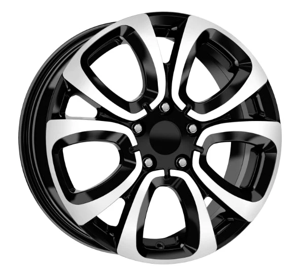 R1 Wheels 16 inç 5*98 ET39 Parlak Siyah Jant Takımı (J-290) - 1