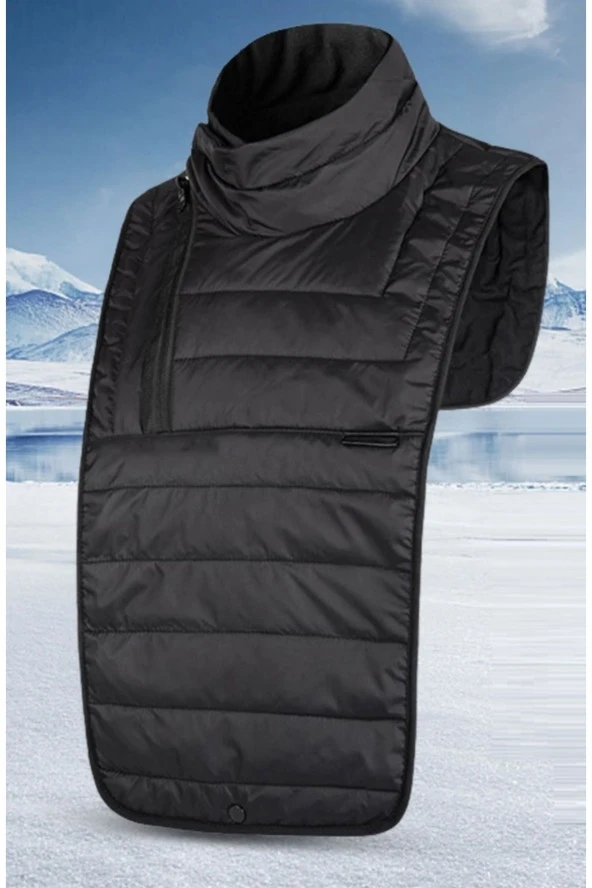 Motosiklet Boyun Rüzgar Koruma Uzun Hi-tech 600d Oxford Kumaş Sıcak Motor Göğüs Yağmur Koruma - 4