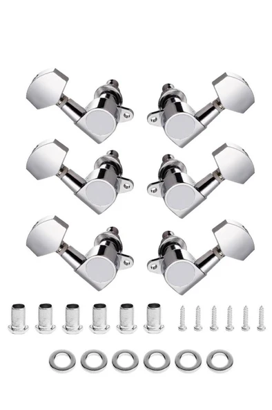 Midex CB-60 Elektro Gitar İçin Kaliteli Profesyonel Burgu Takımı Silver 1 SET ürün görseli 1