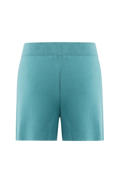 Peraluna %100 Pamuk Kadın Şort - TURKUAZ - Resim 9