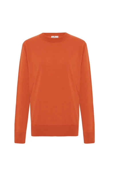 Peraluna MATEO O NECK PULLOVER Yumuşak Tuşeli Mevsimlik Erkek Triko Kazak - Turuncu ürün görseli 1