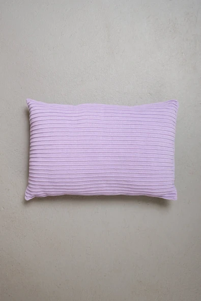 Peraluna FREE PILLOW %100 Organik Pamuk Triko Yastık Kılıfı 60X40 CM - Lila ürün görseli 1